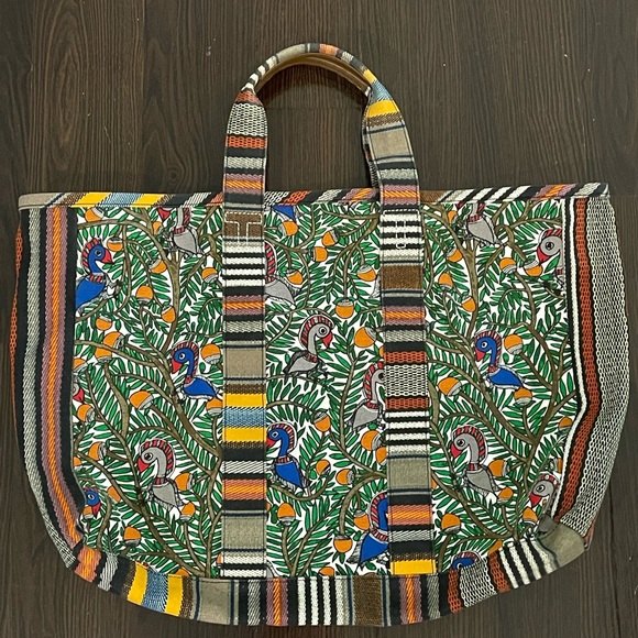 Tory Burch Large Canvas Tote - Picture 2 of 14